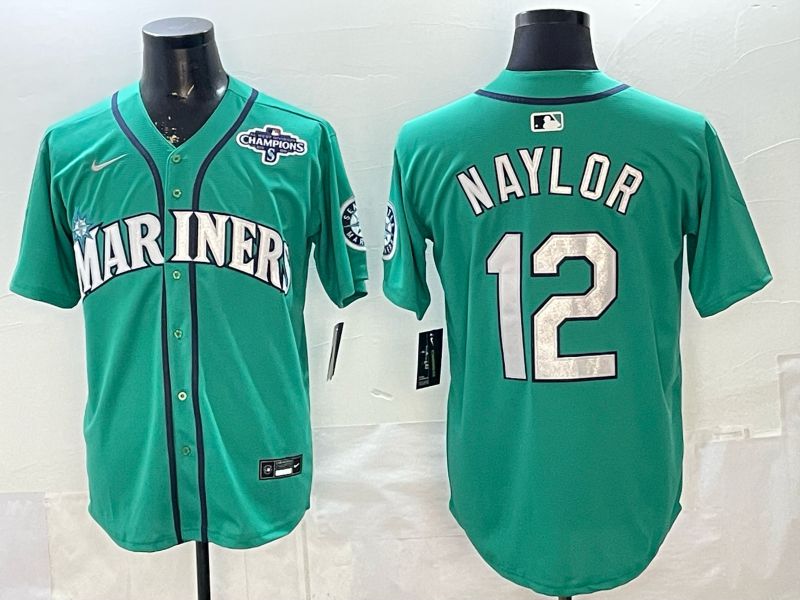 Men Seattle Mariners #12 Naylor Green Game 2026 Nike MLB Jersey style 01